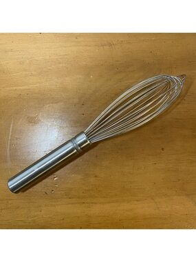Pampered Chef 10" Stainless Steel Whisk Wire Balloon Baking Utensil Small